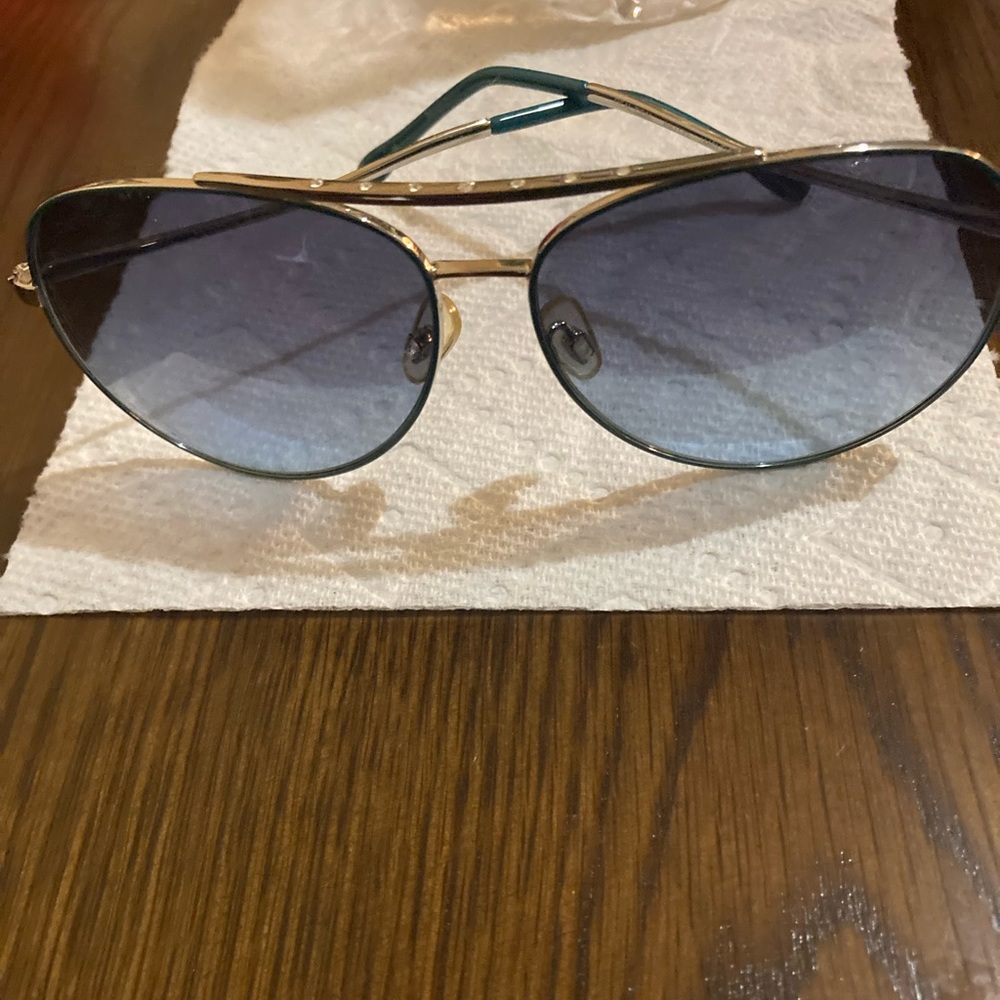🌞Bebe women aviator turquoise sunglasses - Picture 1 of 7